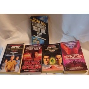 Star Trek Paperbacks 1987, 3 are 1989 and one 1994 Pocket Books Lot of 5 Books